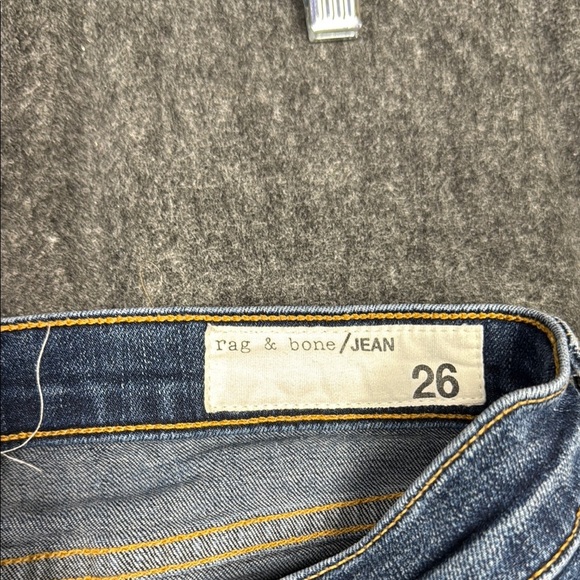 Rag & Bone Blue Skinny Jeans Distressed Casual - Picture 8 of 10